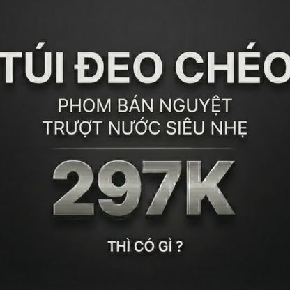 Túi Đeo Chéo Cross Bag Trượt Nước #Y2010 224 (35x22x6) Màu Đen