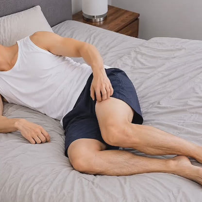 Quần Đùi Easy Pant AirDry™ Mặc Nhà Vải Mỏng Nhẹ Đáy Chữ U Dễ Chịu Mọi Tư Thế The Homebody 004 Màu Đen Dáng Rộng Rãi F4