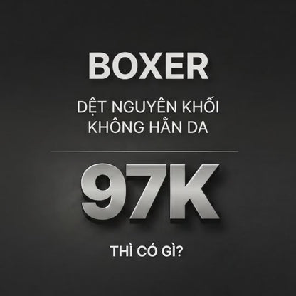 Quần Lót Boxer Dài Seamless FlexFit™ Dệt Khối Không Hằn Da Beginner 082 Màu Xám Nhạt