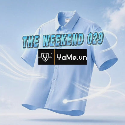Áo Sơ Mi Tay Ngắn ColorLock™ Vải Oxford Giữ Màu The Weekend 029 Màu Xám Dáng Rộng Rãi F4