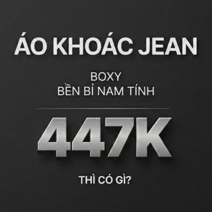 Áo Khoác Jean Phối Mũ Trùm Đầu DurableTex™ Vải Dày Dặn Mặc Bền The Original 039 Màu Xanh Dương Dáng Vừa Vặn F3