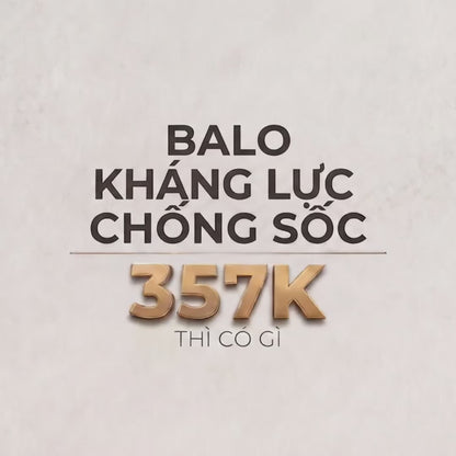 Balo Essential Nhiều Ngăn Chống Sốc Khởi Nguyên 011 Màu Đen