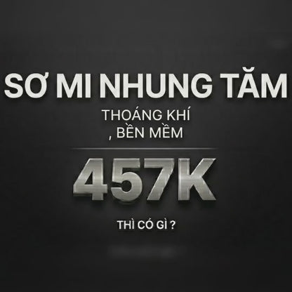 Áo Sơ Mi Tay Dài DurableTex™ Vải Nhung Tăm Mềm Mịn The No Style 065 Màu Xám Dáng Vừa Vặn F3