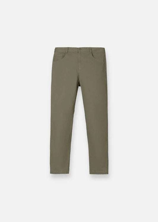 Quần Kaki Chinos Co Giãn Non Branded 32 Xanh Lá Đậm - YaMe.vn