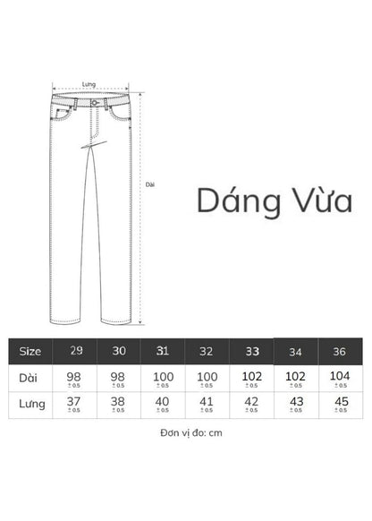 Quần Jean SlimFit Quần Jean Seventy Seven 51 Xanh Dương