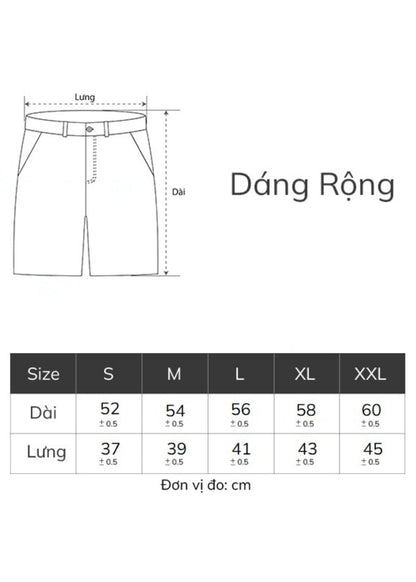 Quần Short Jean Quần Jean Short Loose Fit Nhiều Túi Multi-Color Jean 013 Xám