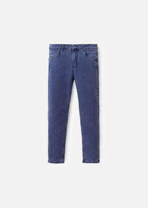 Quần Jeans Slim Fit FlexFit™ Tôn Dáng Wash Nhẹ Co Giãn Đa Chiều The Original 028 Màu Xanh Dương Đậm Dáng Ôm Vừa F2