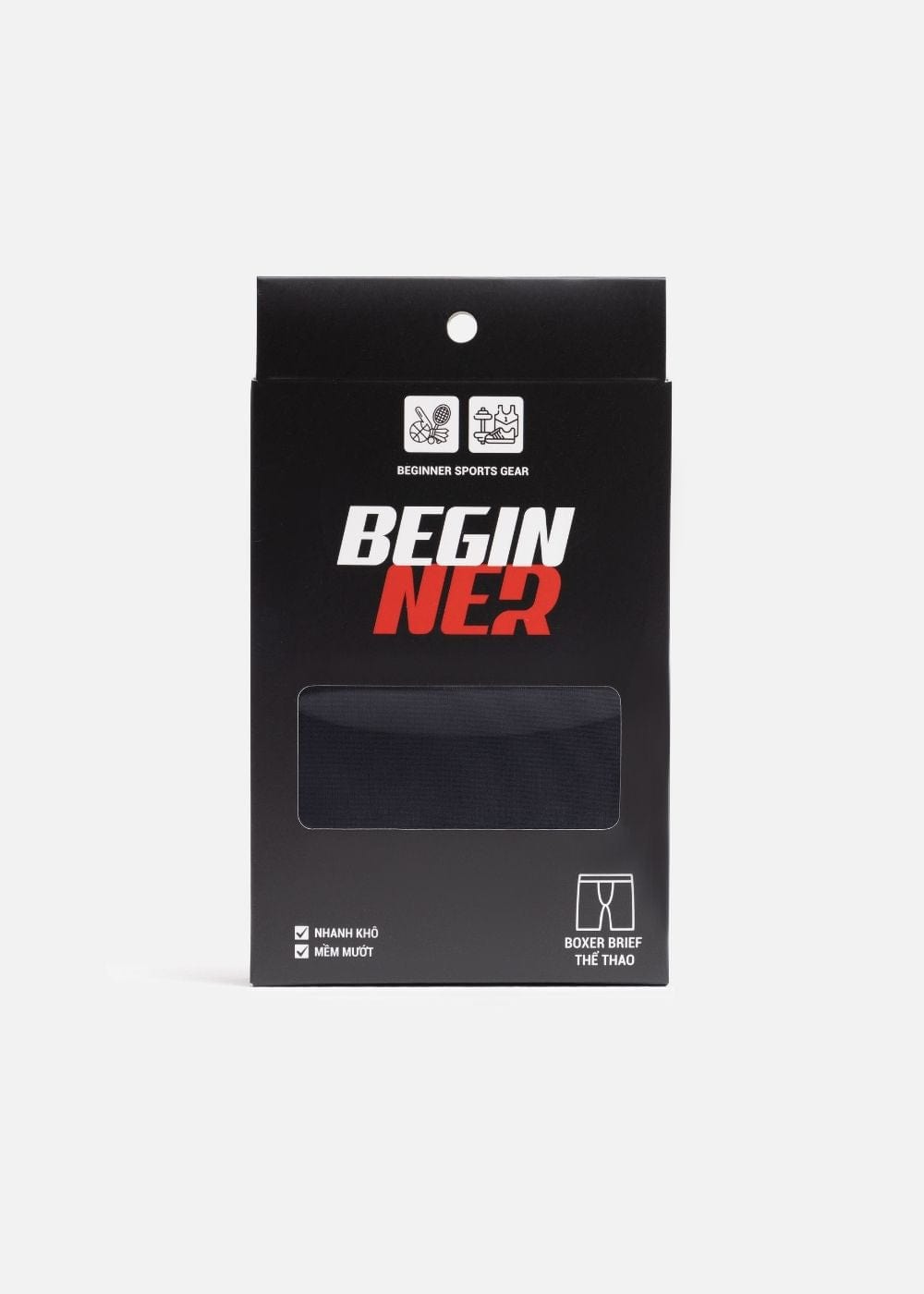 Quần Lót Boxer Dài Quần Lót Boxer Brief Dài Beginner Boxer Brief 13 Xám Đen