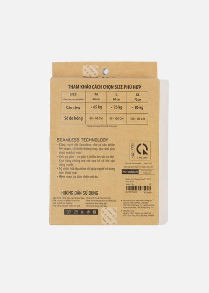 Quần Lót Boxer Dài Quần Lót Boxer Dài Beginner 82 Xám Trắng