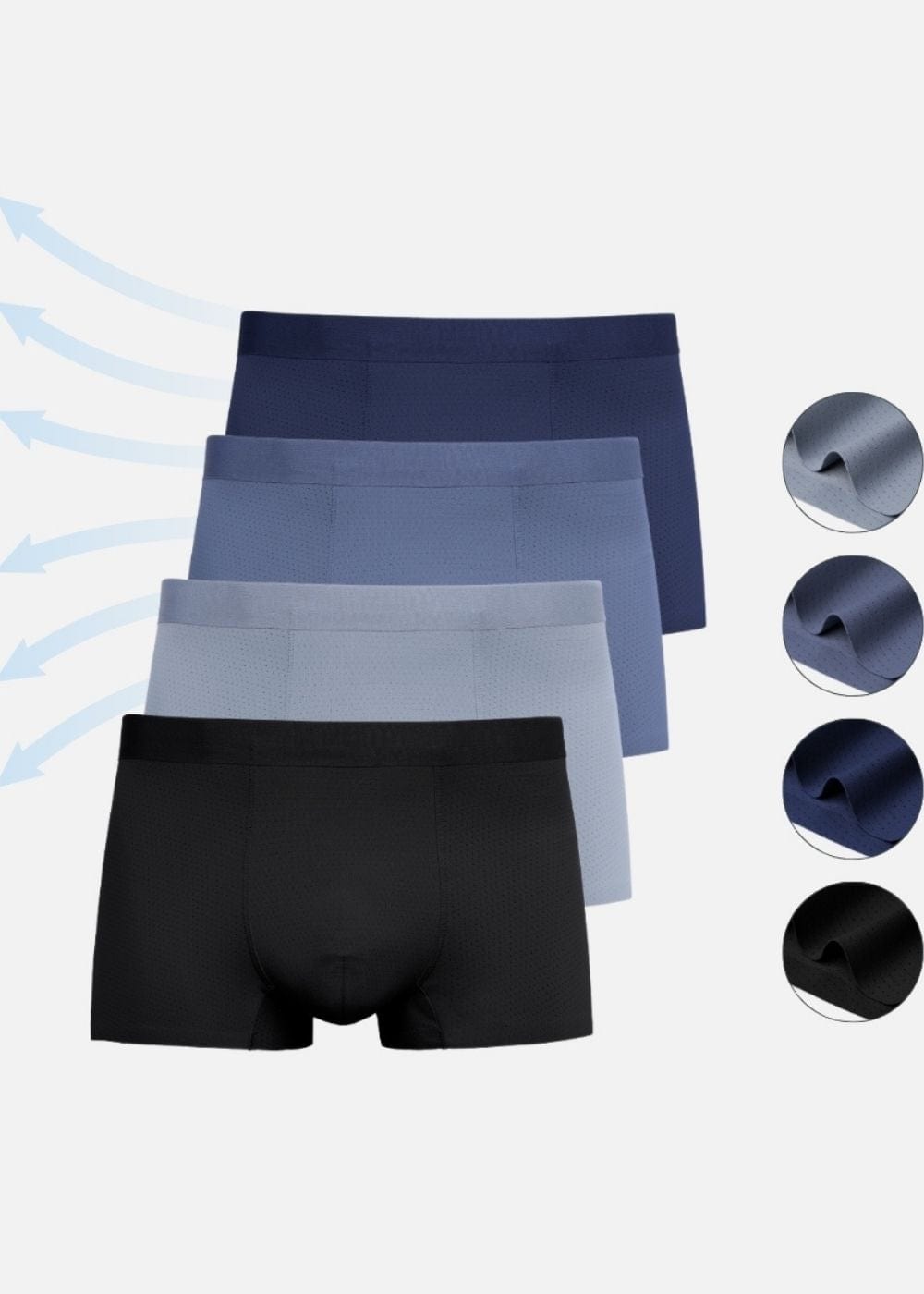 Quần Lót Boxer Ngắn Quần Lót Boxer Ngắn #Y2010 L01 Xanh Đen