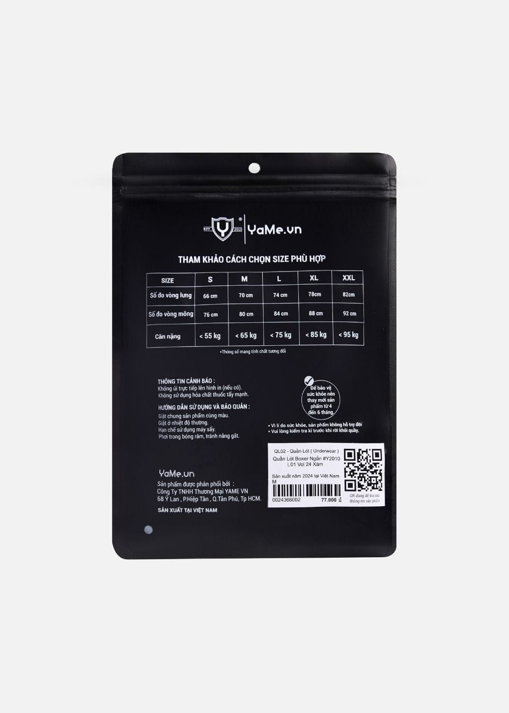 Quần Lót Boxer Ngắn Quần Lót Boxer Ngắn #Y2010 L01 Xanh Đen
