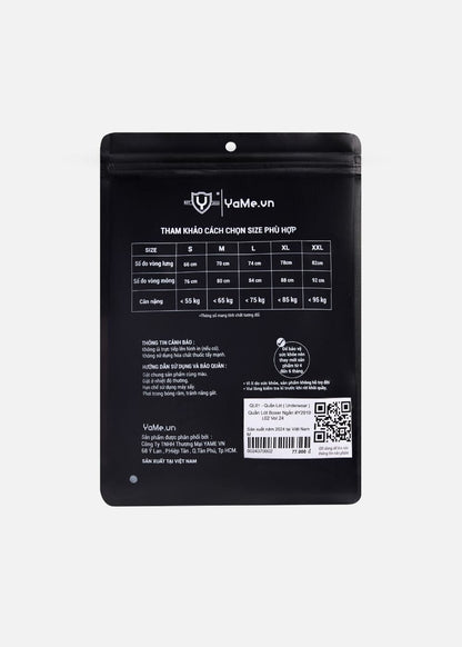 Quần Lót Boxer Ngắn Quần Lót Boxer Ngắn #Y2010 L02 Đen