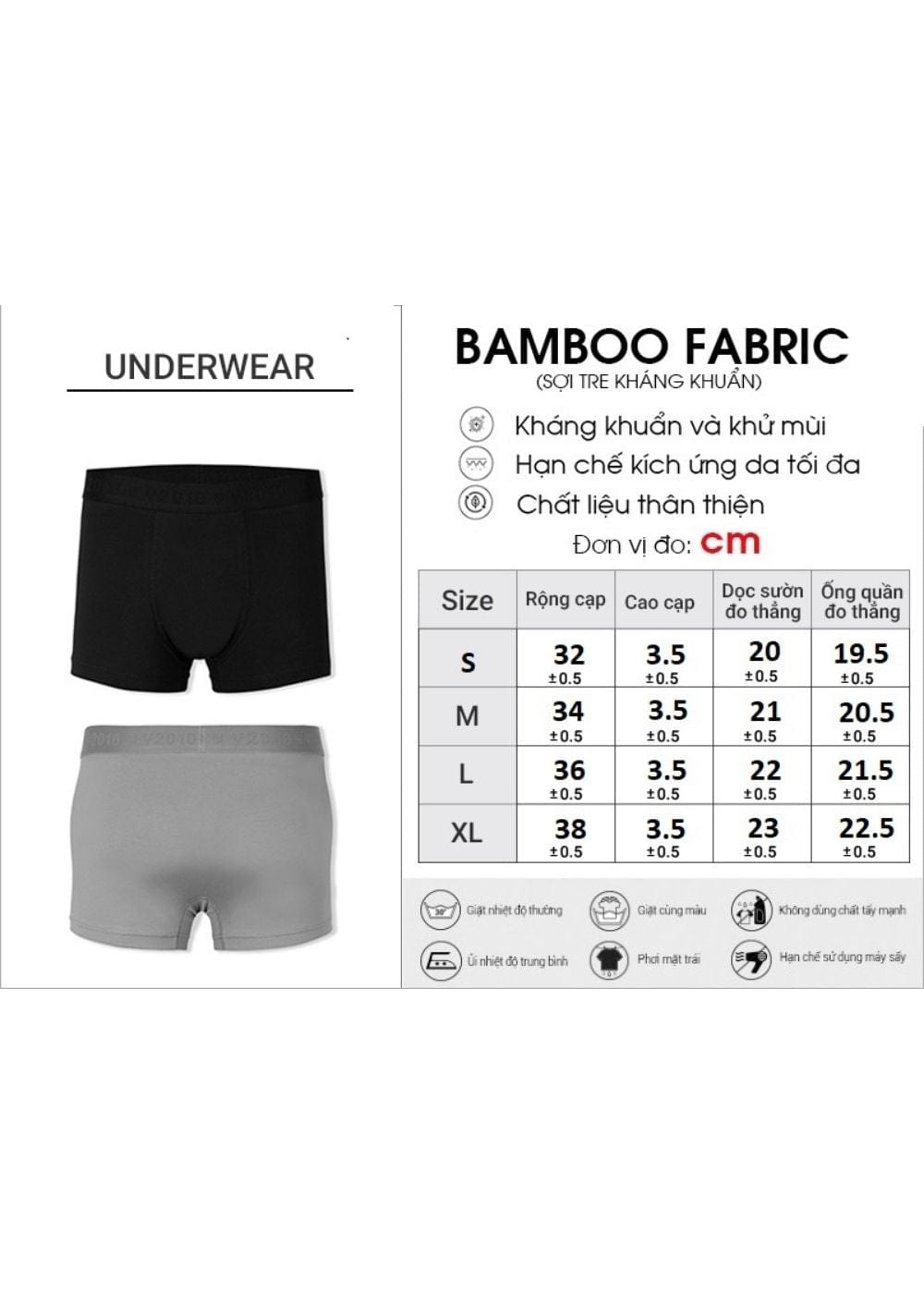 Quần Lót Boxer Ngắn Quần Lót Boxer Ngắn #Y2010 Ver3 Đen