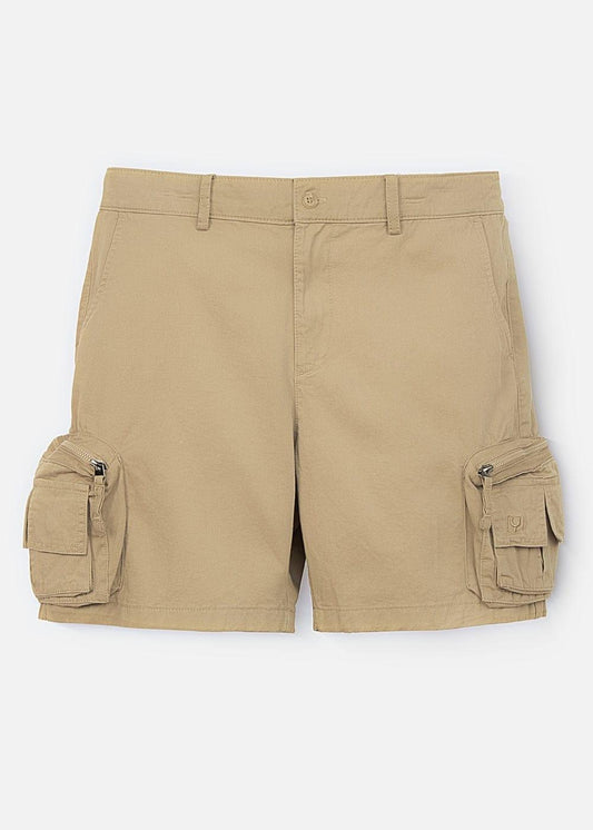 Quần Short Cargo 7 Inch Kaki Bền No Style M95 Nâu - YaMe.vn