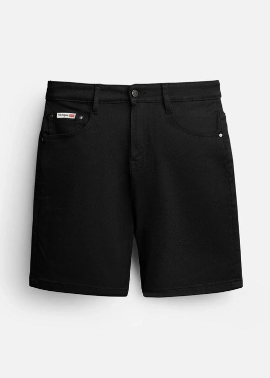Quần Short Jeans Mềm Mại Co Giãn Tek Black Jean 021 Đen - YaMe.vn