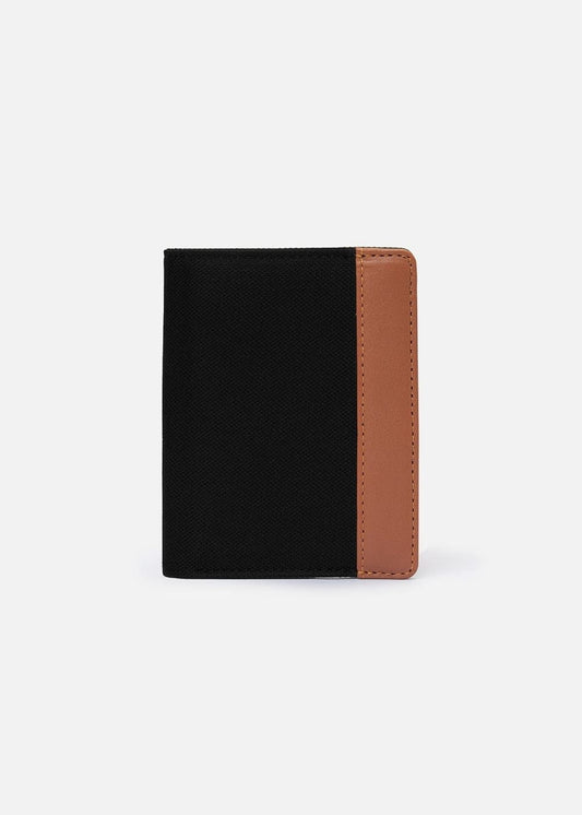 Ví Dáng Đứng Canvas Ví Non Branded 21 Đen Nâu