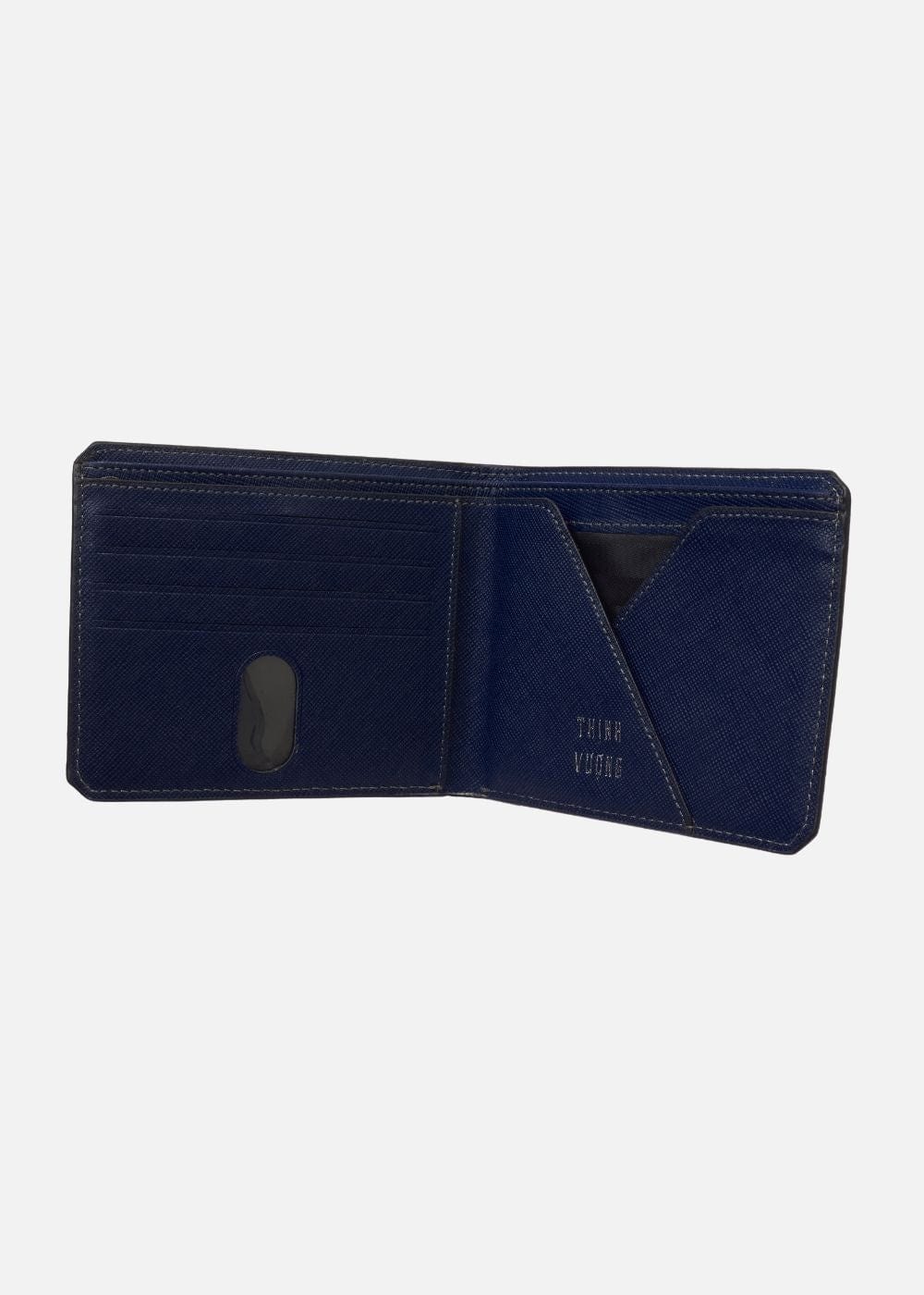 Ví Dáng Ngang Da Thật Ví Thịnh Vượng 10 Xanh Đen